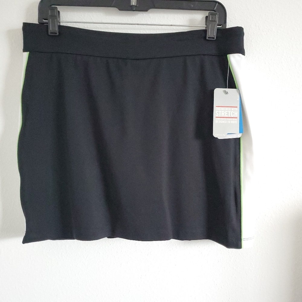 Izod Perform X Movement Black/White and Lime Skort